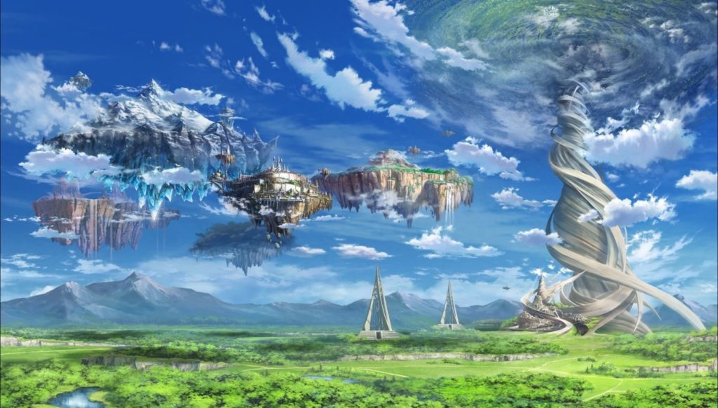 Sword Art Online features high-flying islands.
